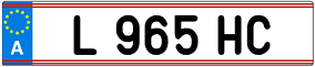 Trailer License Plate